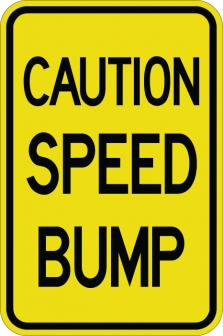 Caution Speed Bump - AR-717