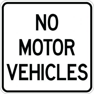 No Motor Vehicles - AR-725