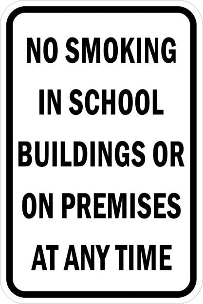 No Smoking in School Signs - AR-774