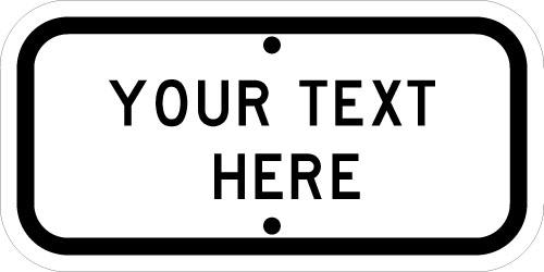 Custom Reflection Aluminum 12 x 6 - CS-12-6