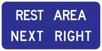 Rest Area Next Right Sign - D5-1b