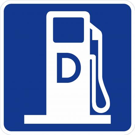 Diesel Symbol Sign - D9-11