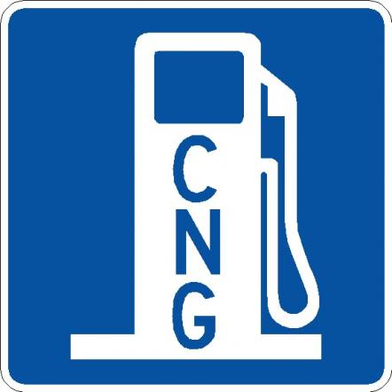 Alternative Fuel - Compressed Natural Gas Sign - D9-11A