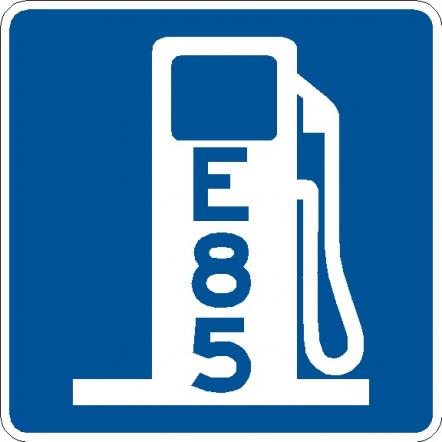 Alternative Fuel Ethanol Symbol Sign - D9-11C