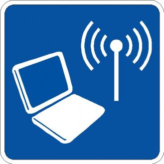 Wireless Internet Symbol Sign - D9-22