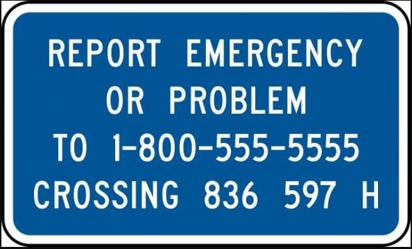 Emergency Notification Sign - I-13