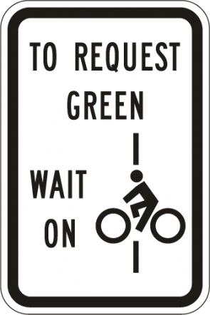 To Request Green Wait On Line Symbol Sign - R10-22