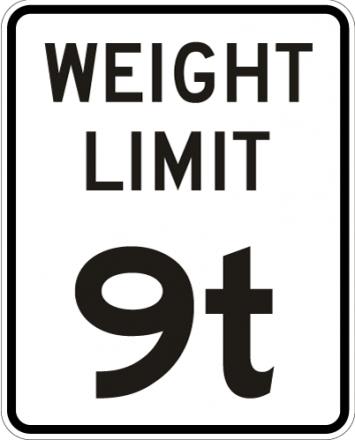 Metric Weight Limit - R12-1metric