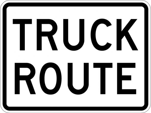 Truck Route Sign - R14-1