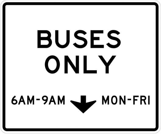 HOV Preferential Lane Sign - R3-14b