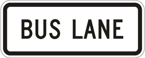 Lane Control (Plaque) Bus Lane- R3-5g