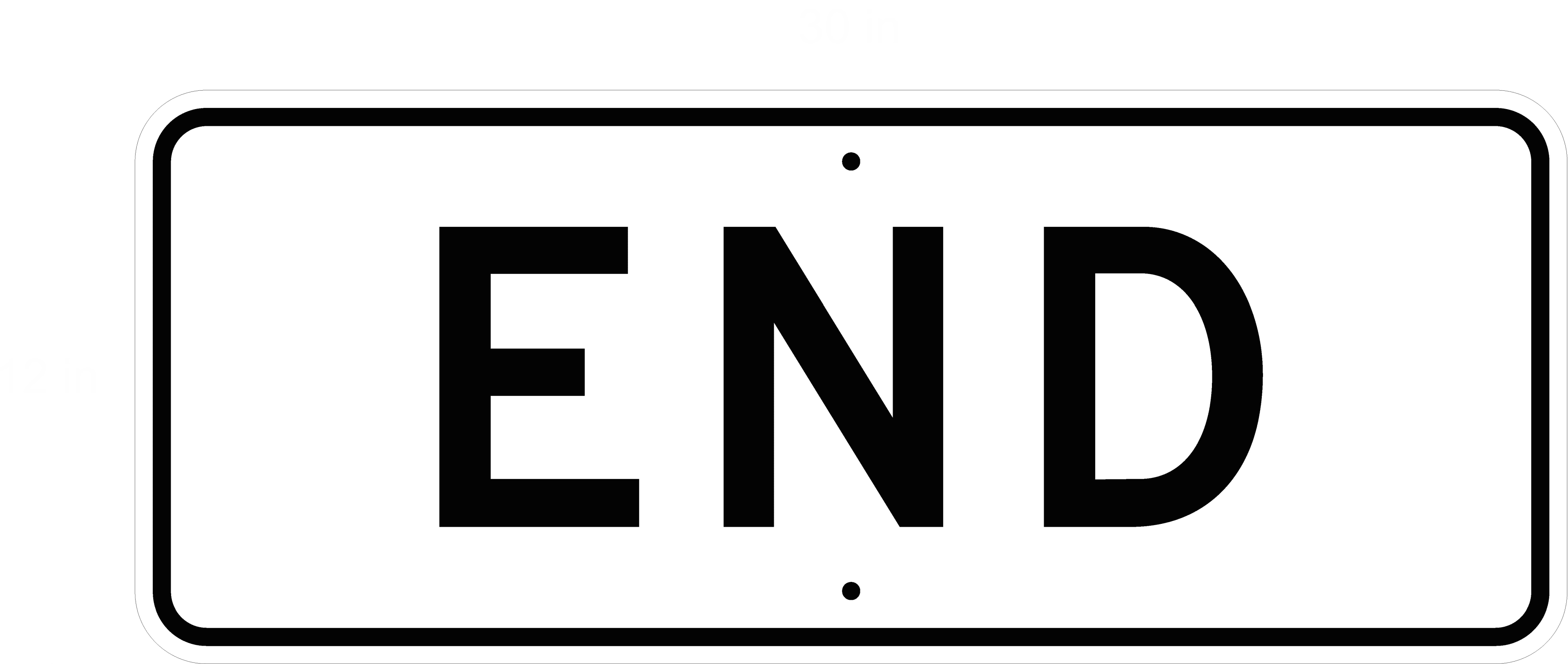 End (plaque) - R3-9dP