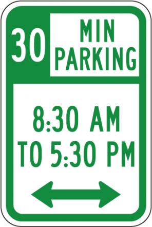 No Parking Time - R7-108a