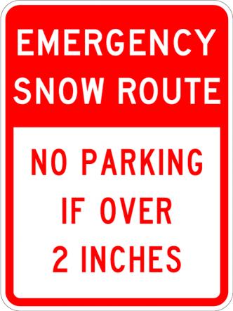 Emergency Snow Route Sign - R7-203