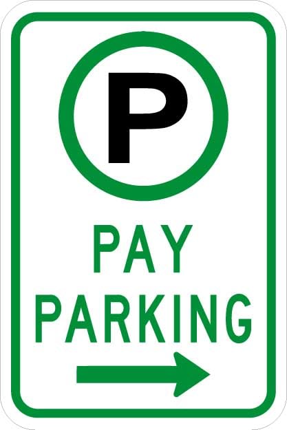 Parking Permitted Pay Parking Sign - R7-22