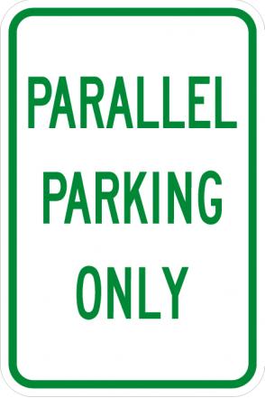 Parallel Parking Only  - R7-5a