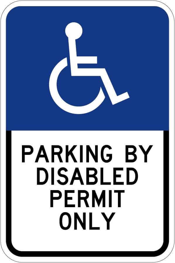 Florida Handicap Parking Sign  - R7-8fl