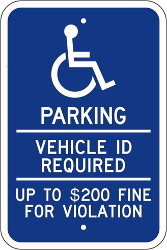 Minnesota Handicap Parking Sign - R7-8mn
