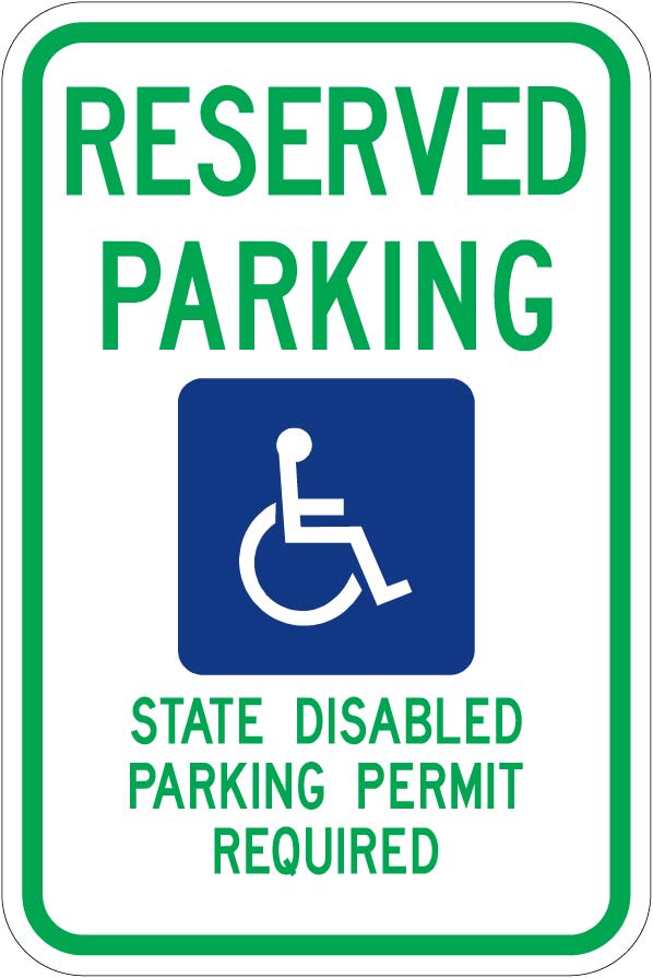 Washington Handicap Parking Sign - R7-8wa