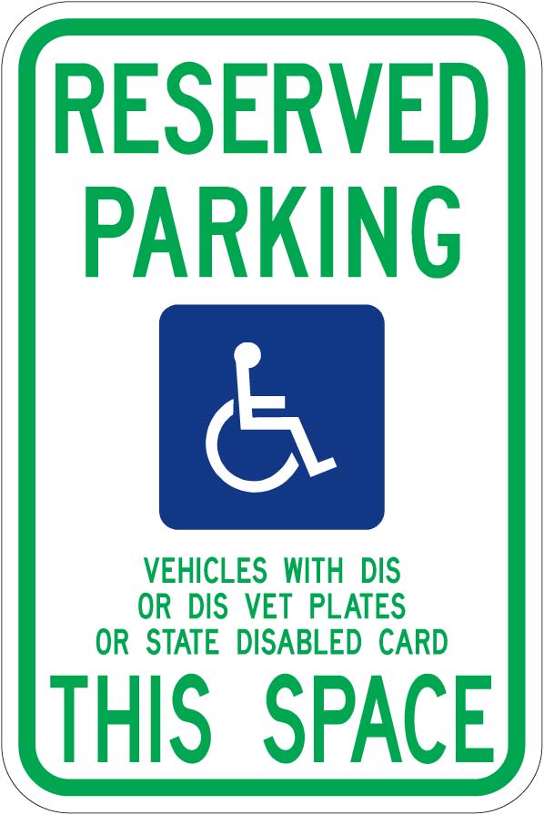 Wisconsin Handicap Parking Sign  - R7-8wi