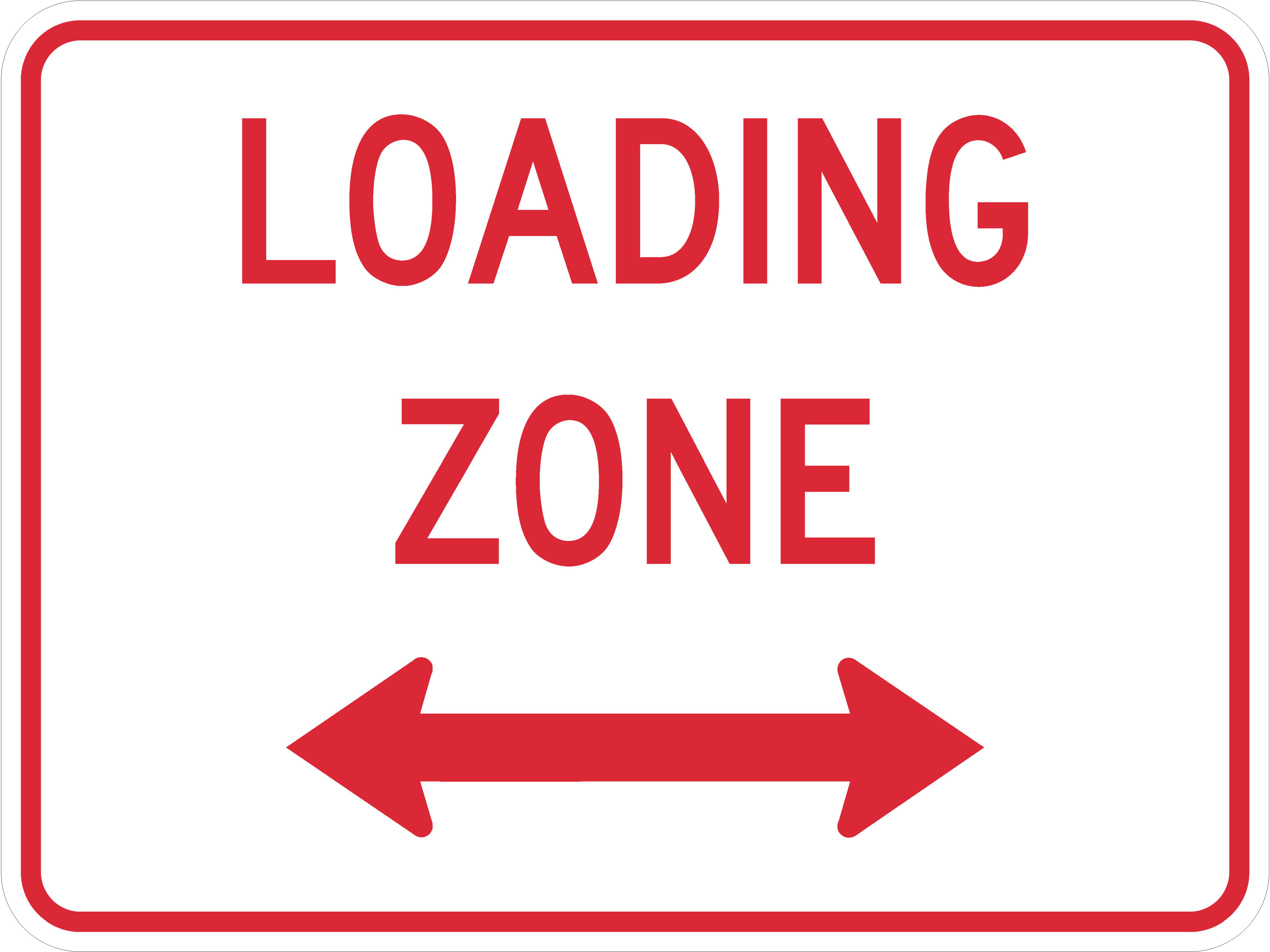 Loading Zone (plaque) Sign - R8-3gP