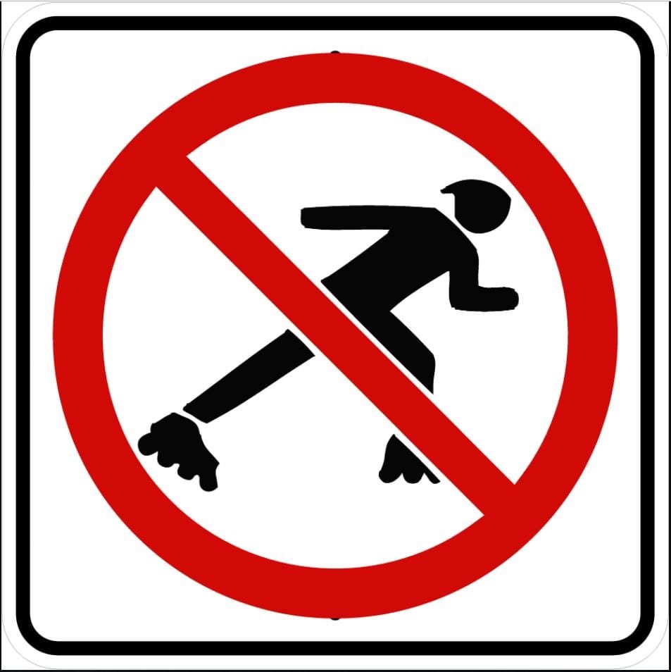 No Skaters Sign - R9-13
