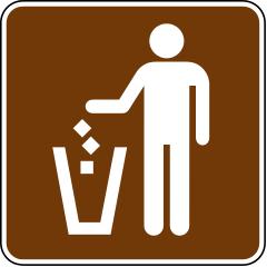 Litter Receptacle Signs  - RS-086
