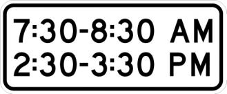 Time Of Day Sign - S4-1