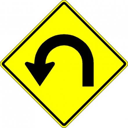 Hairpin Curve Sign - W1-11L