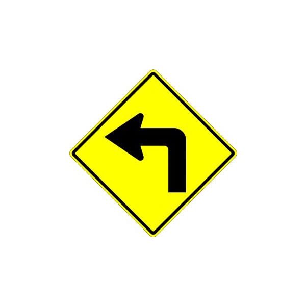 Left Turn Arrow Sign - W1-1L