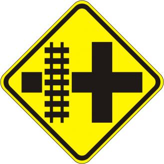 Parallel Railroad Crossing Sign - W10-2L