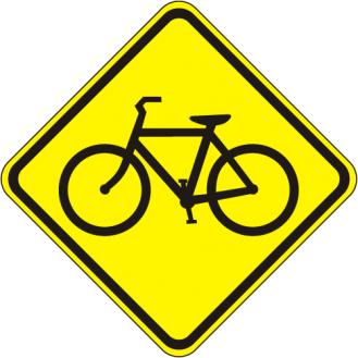 Bicycle Crossing Sign - W11-1
