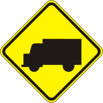 Truck Crossing Sign - W11-10