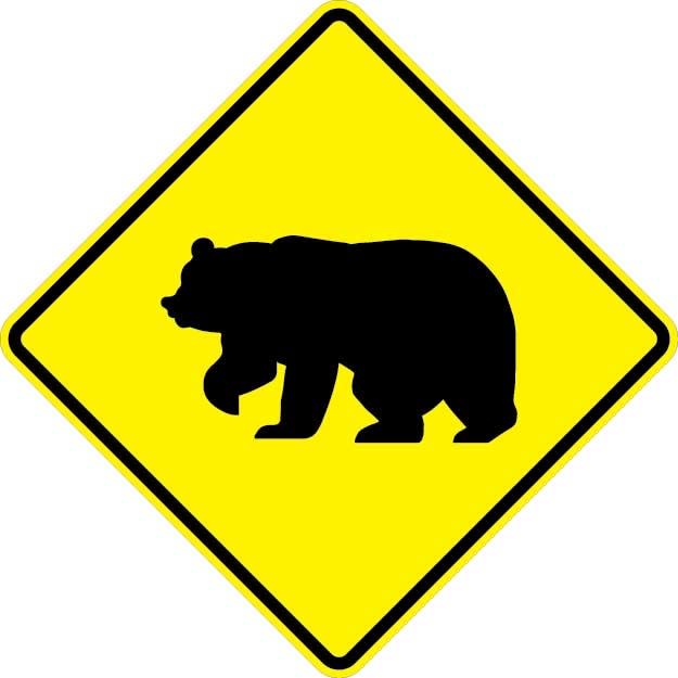 Bear Sign - W11-16