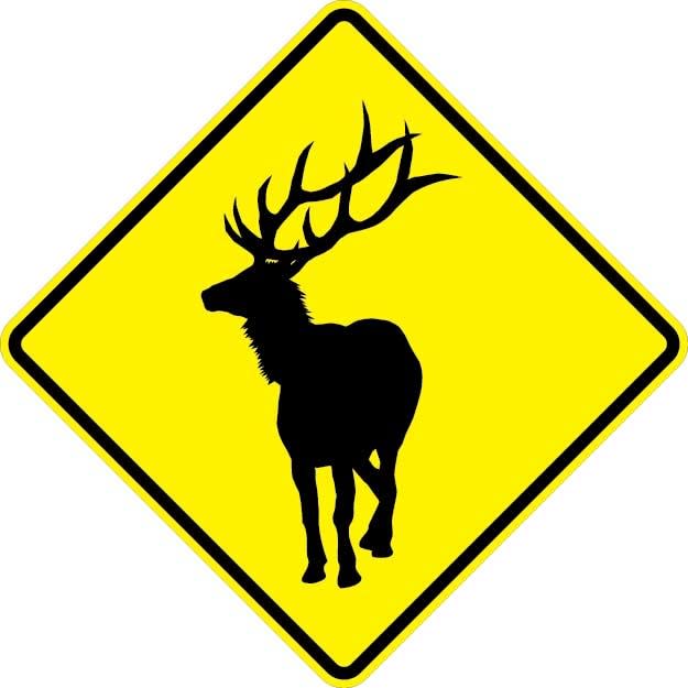 Elk Sign - W11-20