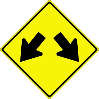 Double Arrow Sign - W12-1