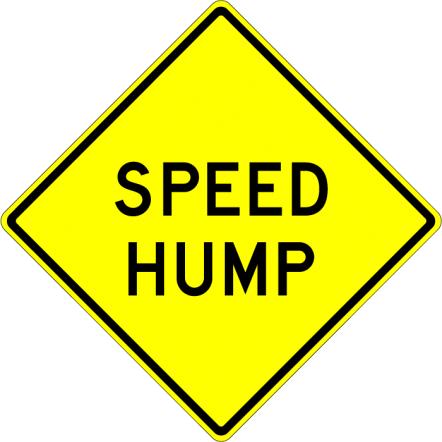 Speed Hump Sign - W17-1