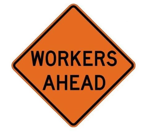 Workers Ahead Sign - W21-1