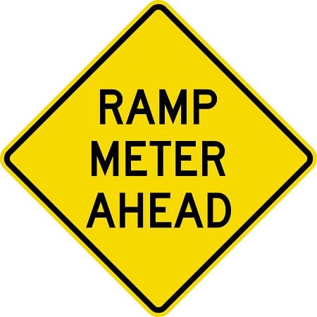 Ramp Meter Ahead Sign - W3-7