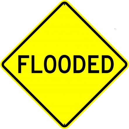 Flooded Sign - W55
