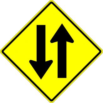 Two-way Traffic Signs - W6-3