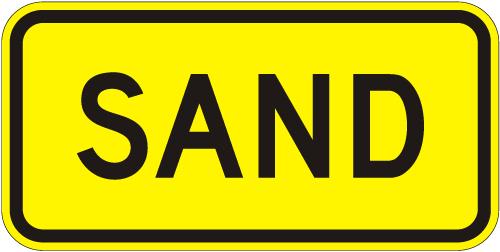 Sand Sign - W7-4D