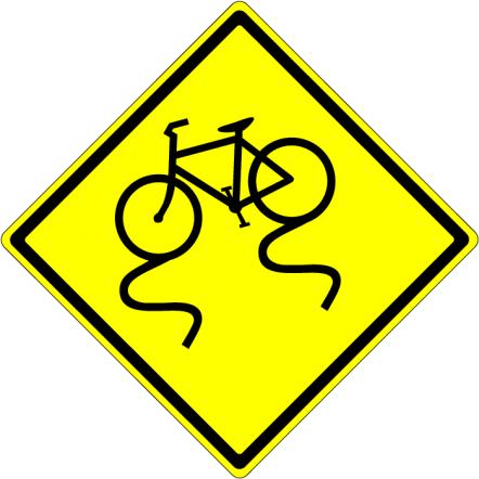Bicycle Slippery When Wet  - W8-10