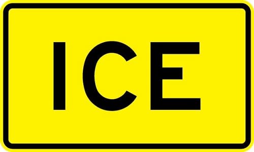 Ice Sign - W8-5A