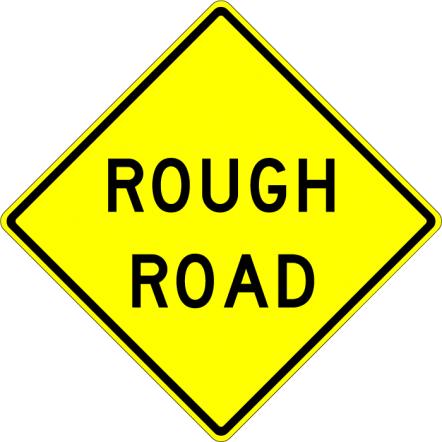 Rough Road Sign  - W8-8