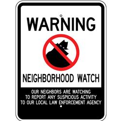 Neighborhood Watch Sign - W9-5A