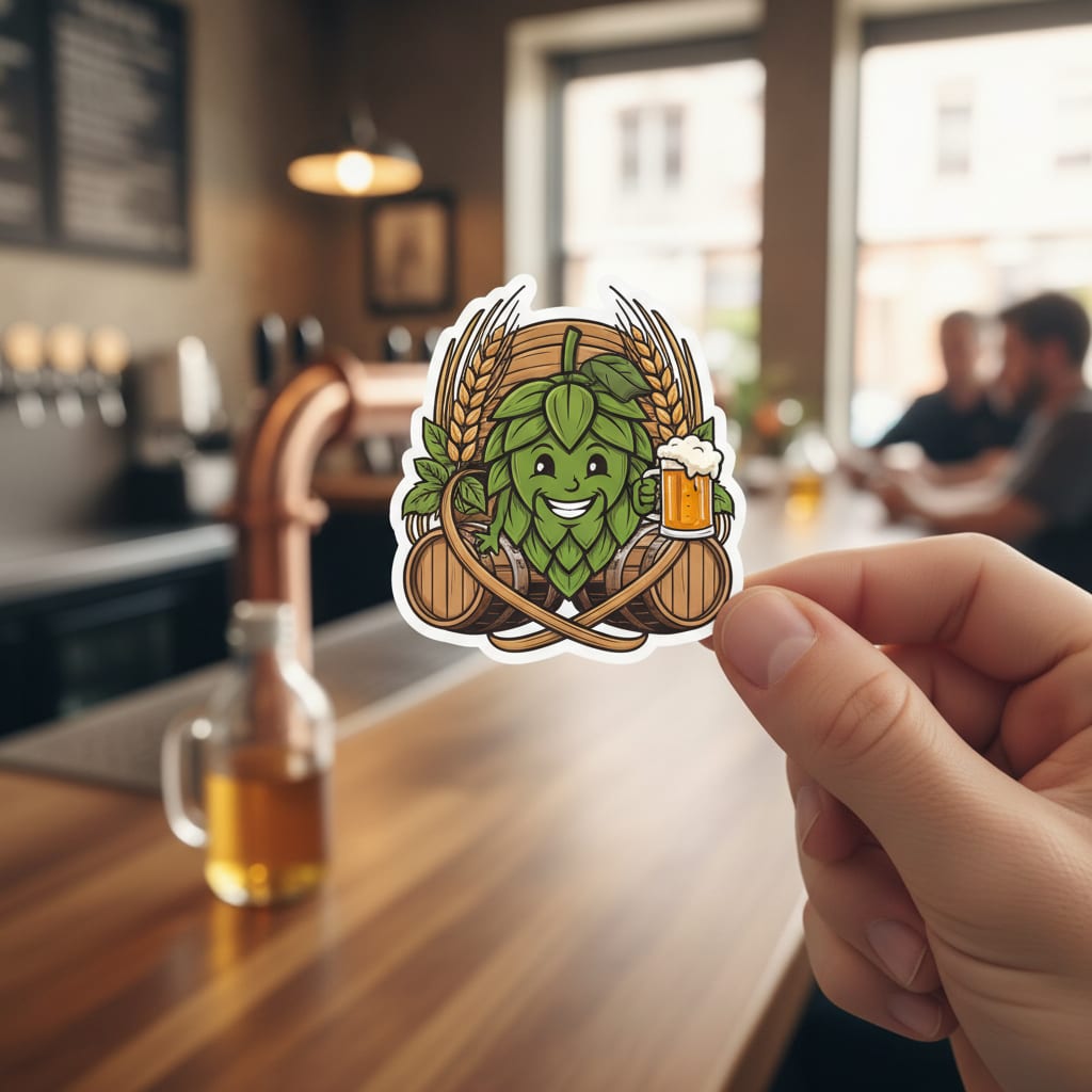 Die-Cut Stickers - AI-generated marketing image