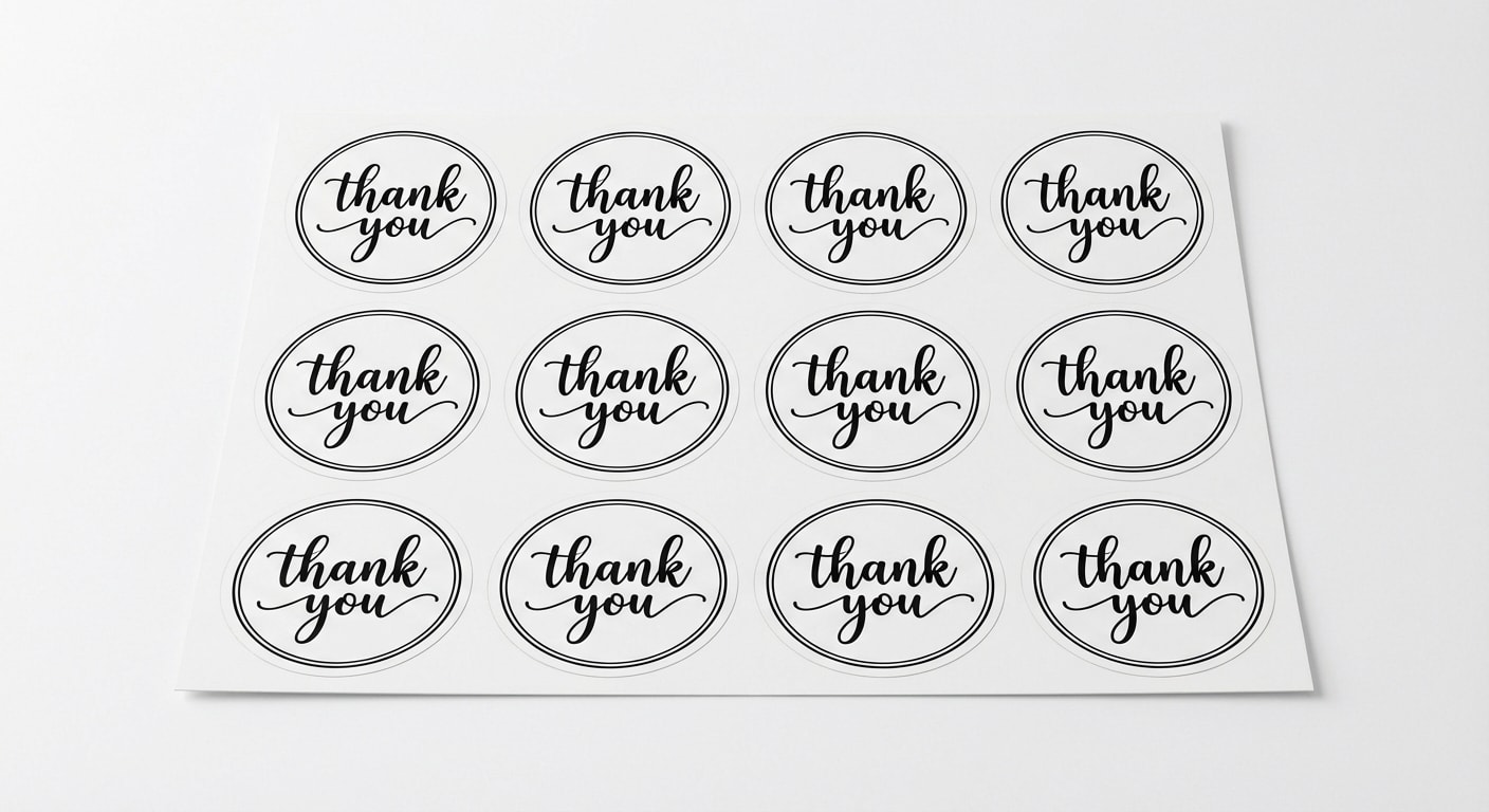 Oval Sticker Sheets - AI-generated marketing image