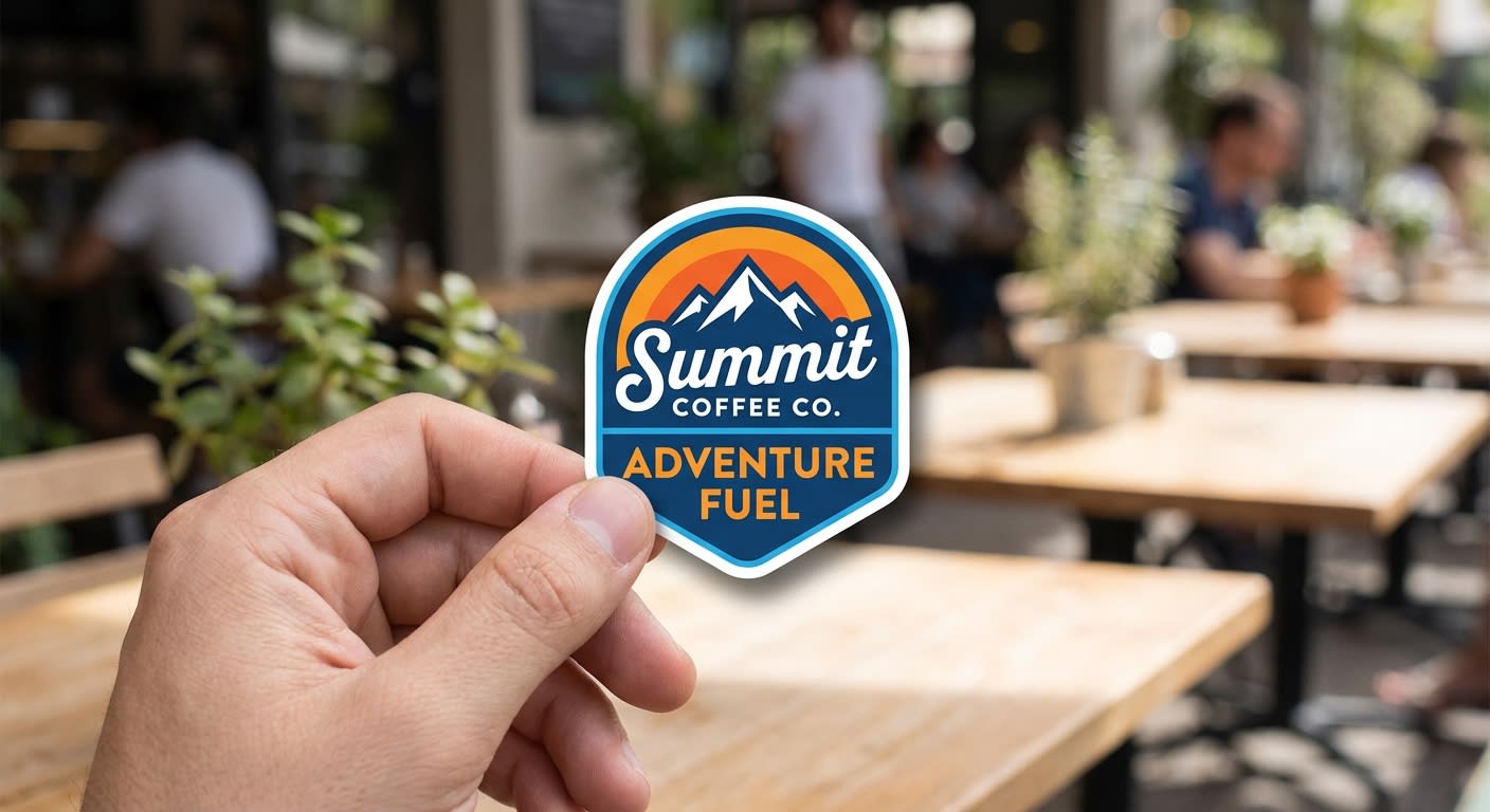 Custom Vinyl Stickers - AI-generated marketing image