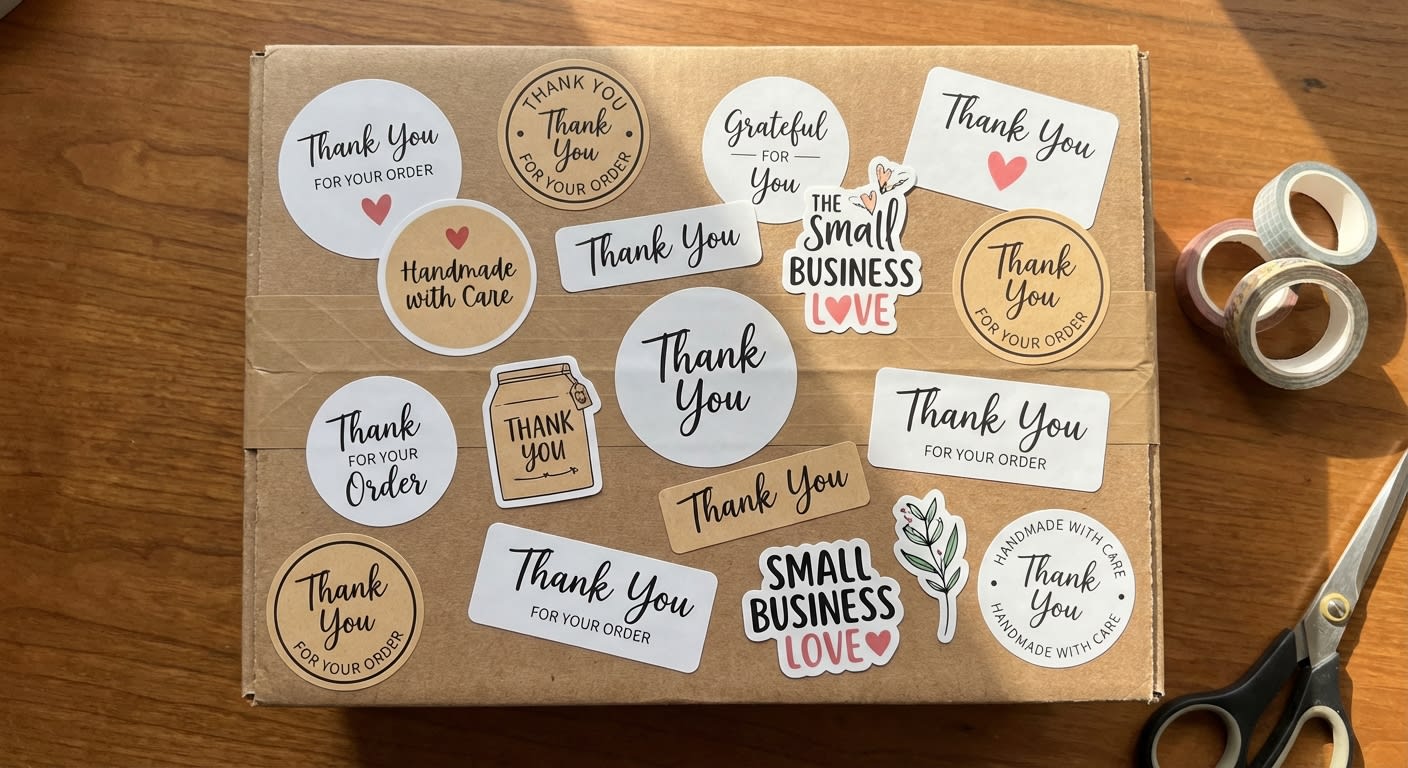 Custom Stickers - AI-generated marketing image